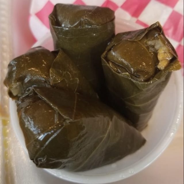 Stuffed Grape Leaves.