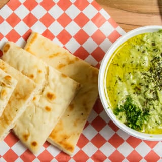 Jalapeno Cilantro Hummus & Pita.