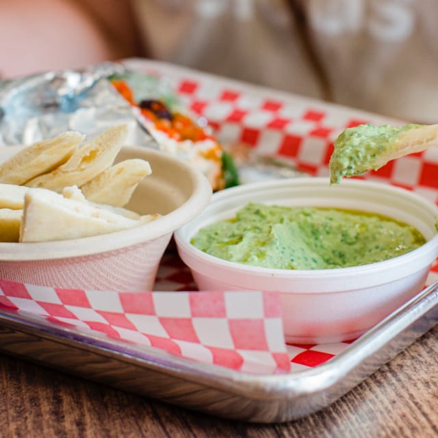 Cilantro Jalapeno Hummus & Pita.