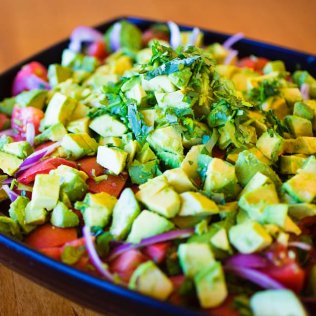 Tomato & Avocado Salad.